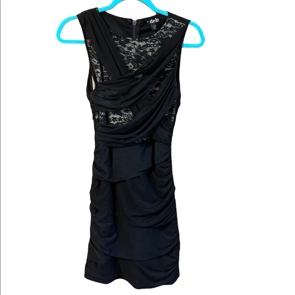 Black and Lace Cocktail Dress